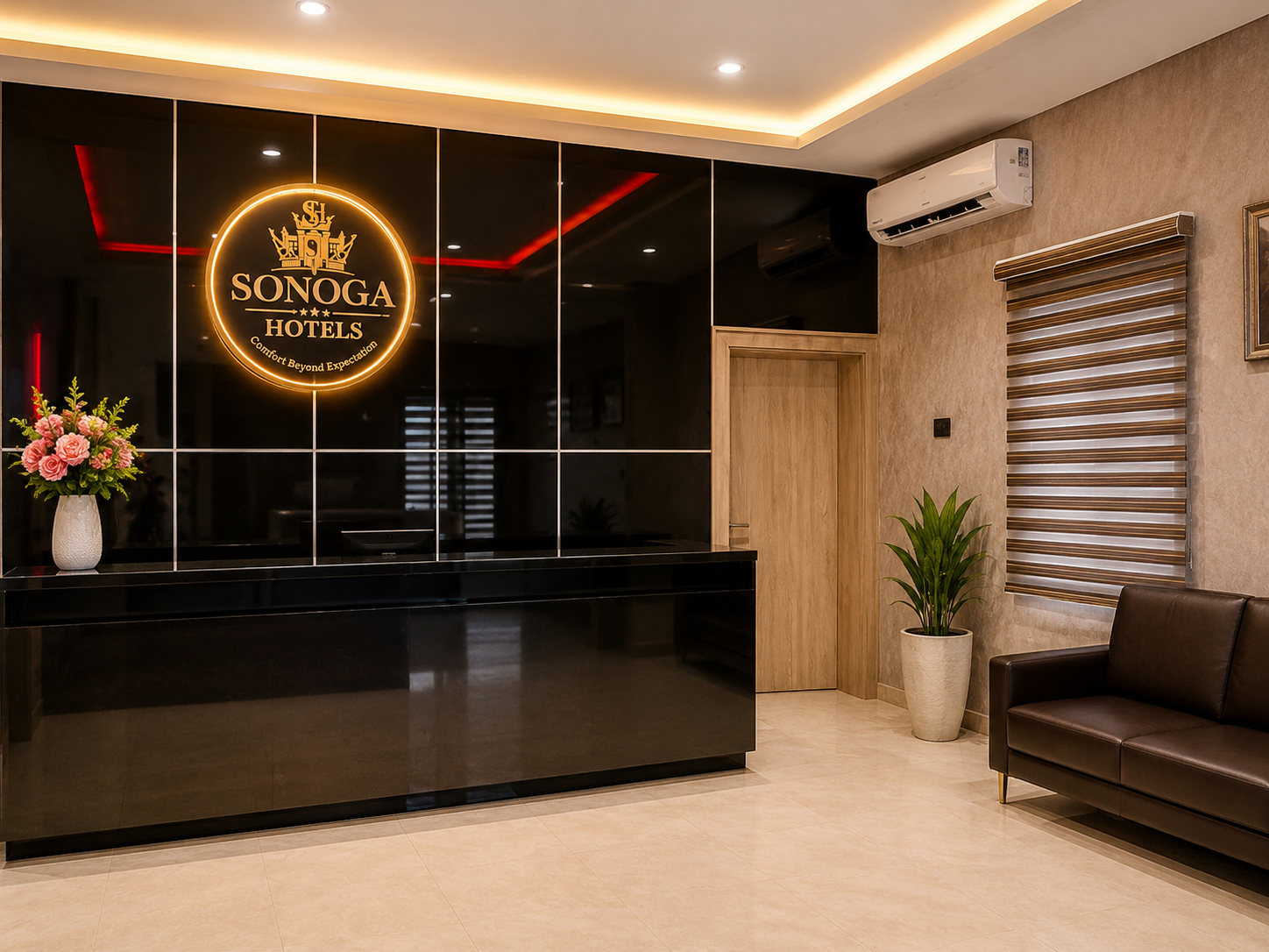 Sonoga Hotels Reception